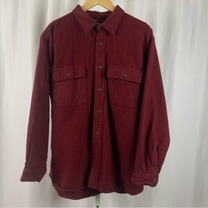 Vintage Field & Stream Large Flannel Shacket Button Down Shirt Barn Chore Fall